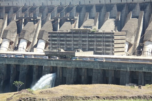Itaipu Dam, largest in the world (until 7 Gorges is finished)