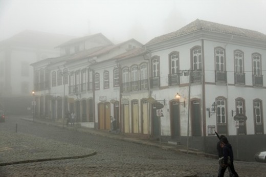 Ouro Preto in the mist