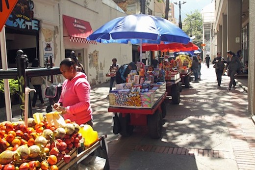 Street vendors, Bogota