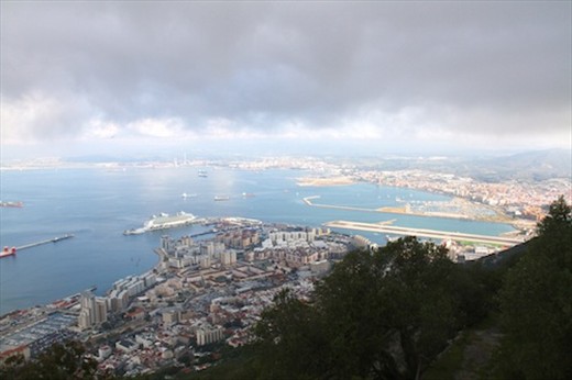 Port of Gibraltar from the top of the rock