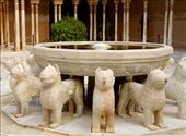 Lion Fountain, Alhambra, Granada: by vagabondstoo, Views[507]