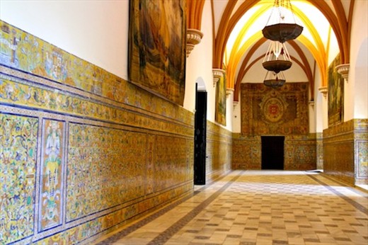 Moorish tiles, Alcazar at Sevilla