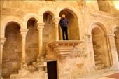 Connie at the rectory pulpit, Alcobaça Monastery: by vagabondstoo, Views[424]