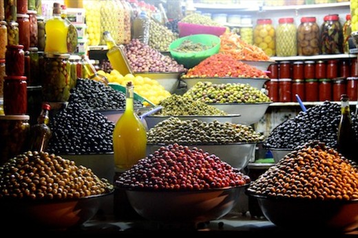 Olives, Marrakech medina
