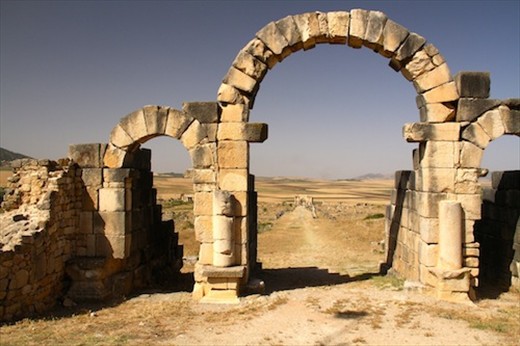 Roman arch, Roman ruins of Volubilis