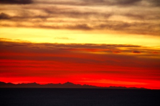 Great views, sunrise over Mossel Bay