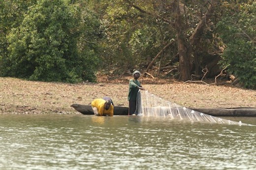 Legal fishing, Kafue NP