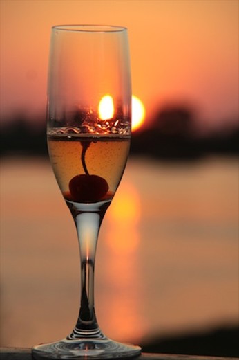 Sundowners on the Zambezi, Royal Livingstone Hotel