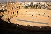 View from the cheap seats, El Jem: by vagabondstoo, Views[1281]