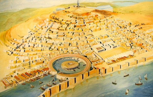 Painting of old Carthage