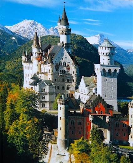 Neuschwanstein in summer, photo of photo