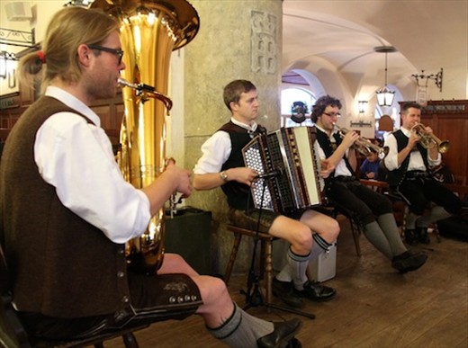 Oom-pah-pah at Hofbrau Haus, Munich