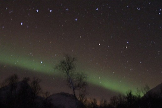 Aurora glow with Big Dipper