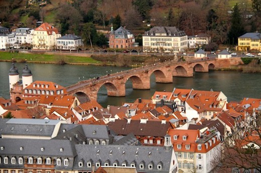 Heidelberg Bridge from the Castle
