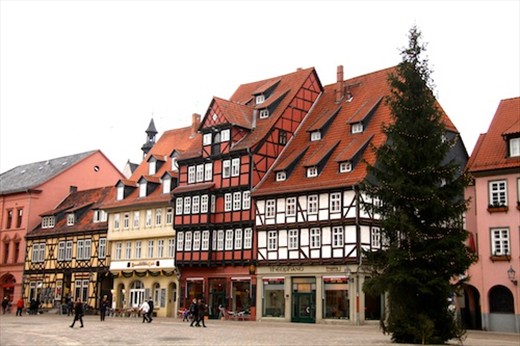 Half-timbered buildings, Quedlinburg