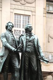 Weimar's favorite sons, Gothe and Schiller: by vagabondstoo, Views[2004]