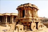Stone Chariot at Vithala Temple, Hampi: by vagabondstoo, Views[416]