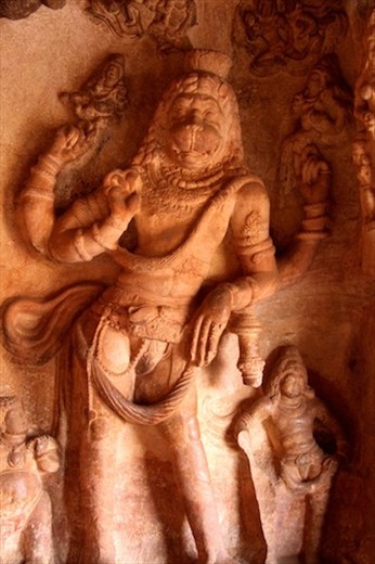 Carving, Badami Caves