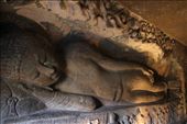 Reclining Buddha, Ajanta: by vagabondstoo, Views[215]