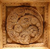 Decorative ceiling rosette, Jami Masjid, Champaner: by vagabondstoo, Views[446]