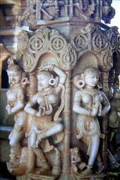 Dancing ladies, Delwara Jain Temple, Mount Abu: by vagabondstoo, Views[514]