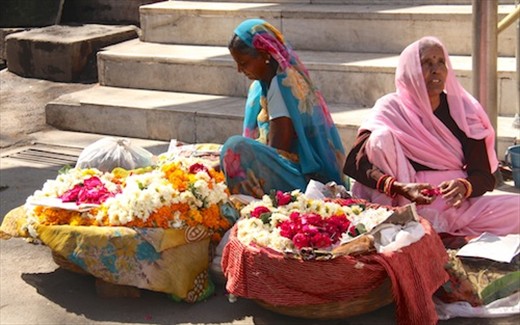 Flower ladies, Udaipur