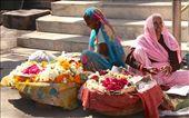 Flower ladies, Udaipur: by vagabondstoo, Views[518]