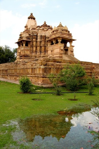 Chitragupta Temple reflection, Khajuraho