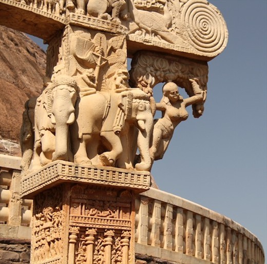 Carvings on Gate, Sanchi