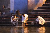 Ganges ghat by night: by vagabondstoo, Views[214]