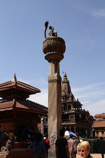 Connie at Durbar Square, Kathmandu