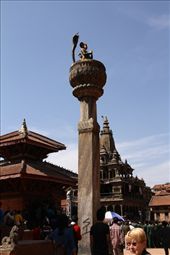 Connie at Durbar Square, Kathmandu: by vagabondstoo, Views[550]