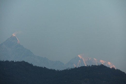 Early morning, Anapurna Range, Pokhara