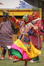 Dancers, Talo Shedra Festival, near Punakha: by vagabondstoo, Views[560]