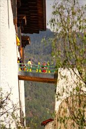 Entering the festival, Rinpung Dzong, Paro: by vagabondstoo, Views[598]