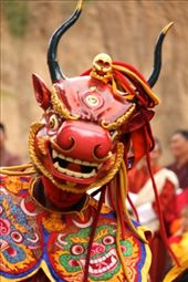 Dancers, Talo Shedra Festival, near Punakha: by vagabondstoo, Views[1830]