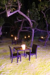 Al fresco dining, Arena Beach Hotel, Maafushi, Maldives: by vagabondstoo, Views[542]