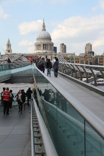 St Paul's from the pedestrian bridge