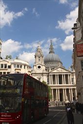 St Paul's Cathedral and double decker bus: by vagabondstoo, Views[517]