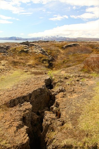 Tectonic separation of American and European plates, Thingvellir National Park