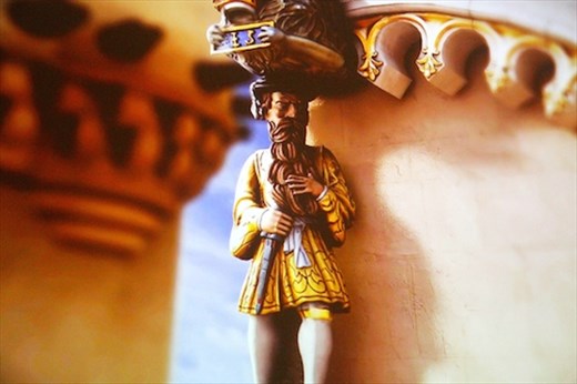 Statue of James V, then...