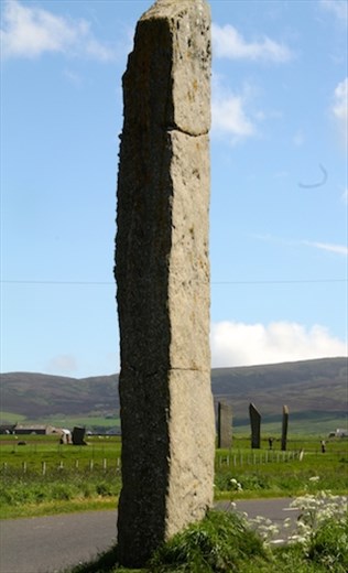 Watchtower and Stones of Stenness, Mainland, Orkney