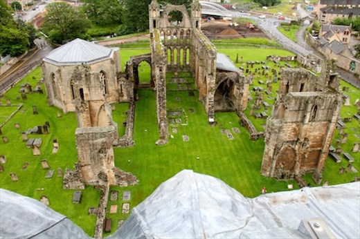 Elgin Cathedral from the roof