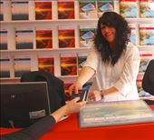 Karen from Flight Centre delivers our China visas: by vagabondstoo, Views[660]
