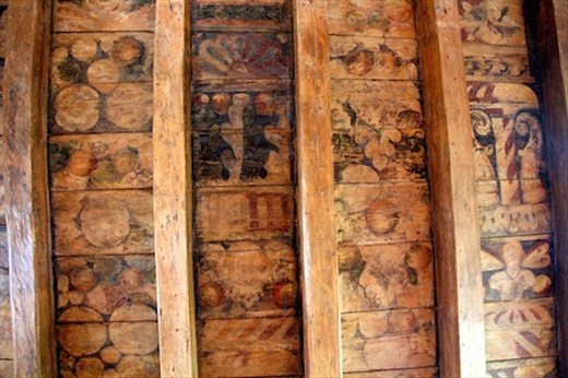 Painted ceiling, Araberdour Castle