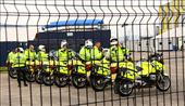 Queen's motorcycle escort, Belfast: by vagabondstoo, Views[614]
