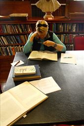 Connie, the genealogist, Armagh Public Library: by vagabondstoo, Views[606]