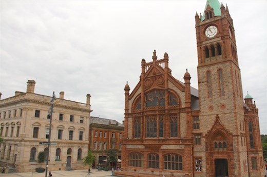 Derry Guildhall from the City Wall