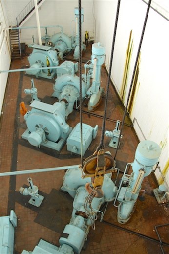 High pressure pumps, Titanic Dock and Pump House, Belfast