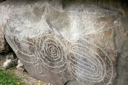 Carved kerbstones, Bru na Boinne, Knowth